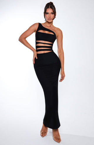 Phoenix Maxi Dress - Black - glavon