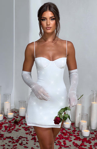 Pixie Glove - Ivory Sparkle - glavon