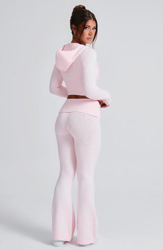 Portia Knit Hoodie - Pink - glavon