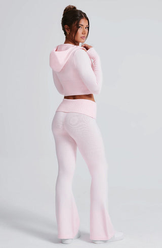 Portia Knit Hoodie - Pink - glavon