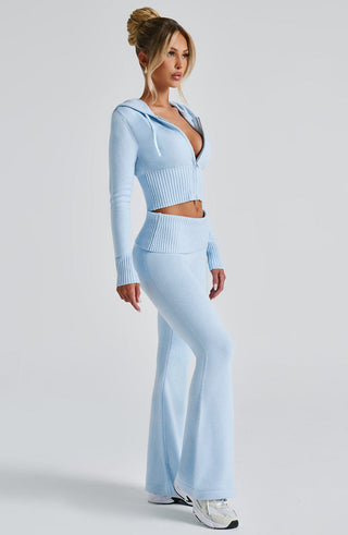 Portia Knit Pants - Baby Blue - glavon