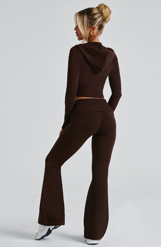 Portia Knit Pants - Chocolate - glavon