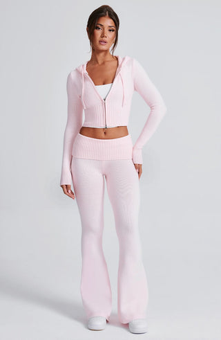 Portia Knit Pants - Pink - glavon