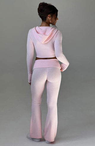 Portia Knit Pants - Pink - glavon