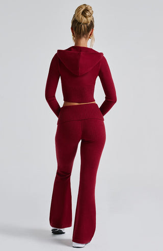 Portia Knit Pants - Red - glavon