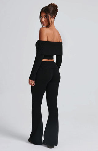 Portia Knit Top - Black - glavon