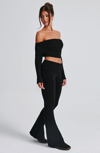 Portia Knit Top - Black - glavon