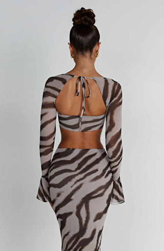 Priscilla Top - Zebra Print - glavon
