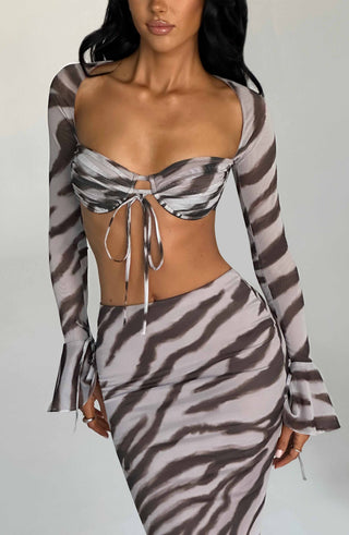Priscilla Top - Zebra Print - glavon