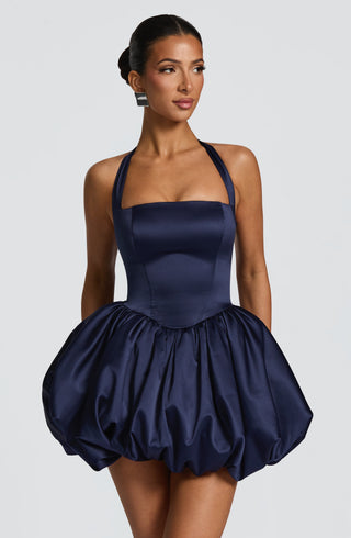 Prudence Mini Dress - Navy - glavon