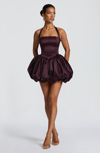 Prudence Mini Dress - Plum - glavon
