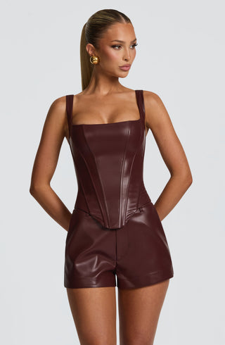 Raisa Corset - Burgundy - glavon