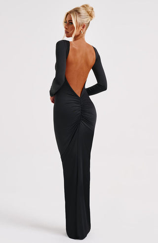 Rameesha Maxi Dress - Black - glavon