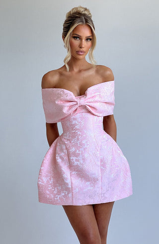 Raquel Mini Dress - Blush - glavon