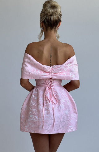 Raquel Mini Dress - Blush - glavon