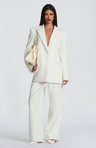 Reece Blazer - Ivory - glavon