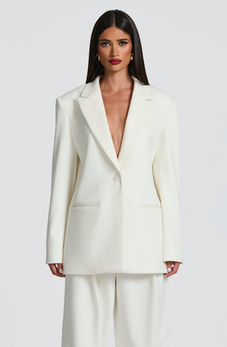 Reece Blazer - Ivory - glavon