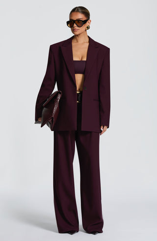 Reece Blazer - Plum - glavon