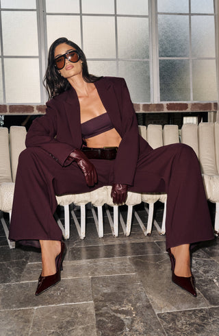 Reece Blazer - Plum - glavon