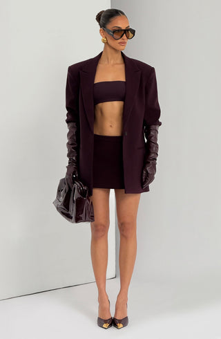 Reece Blazer - Plum - glavon