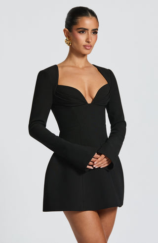 Regina Mini Dress - Black - glavon
