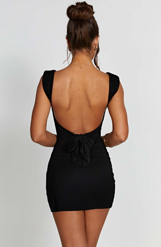 Ria Mini Dress - Black - glavon