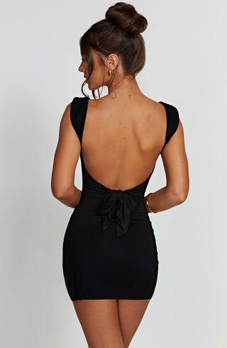 Ria Mini Dress - Black - glavon