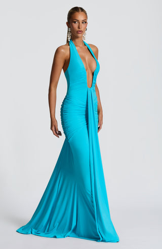 Rosetta Maxi Dress - Aqua - glavon