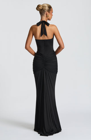 Rosetta Maxi Dress - Black - glavon