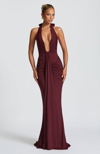 Rosetta Maxi Dress - Cherry Lacquer - glavon