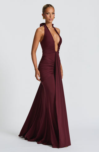 Rosetta Maxi Dress - Cherry Lacquer - glavon