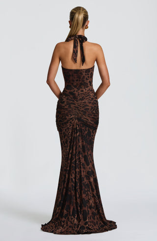 Rosetta Maxi Dress - Leopard Print - glavon