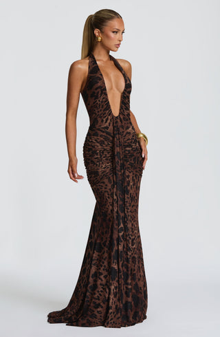 Rosetta Maxi Dress - Leopard Print - glavon