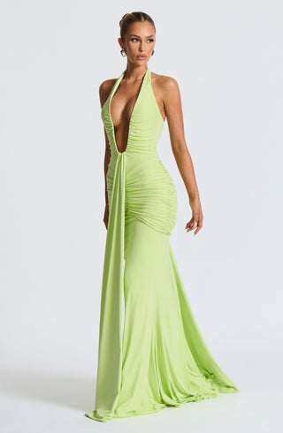 Rosetta Maxi Dress - Lime - glavon