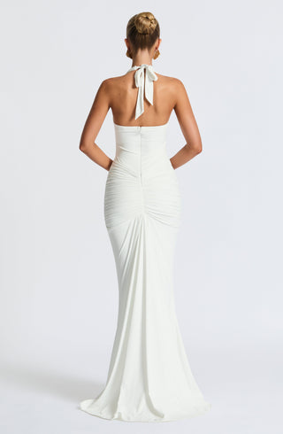 Rosetta Maxi Dress - White - glavon