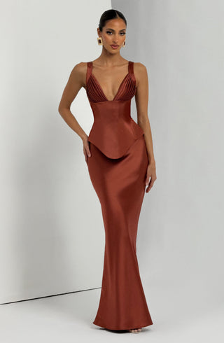 Rowan Corset - Rust - glavon
