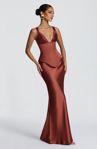 Rowan Corset - Rust - glavon