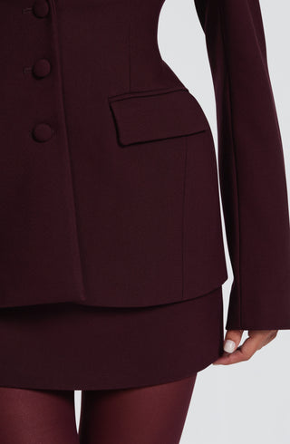 Rowena Blazer - Plum - glavon
