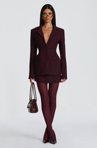 Rowena Blazer - Plum - glavon