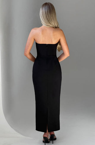 Roxanne Midaxi Dress - Black - glavon