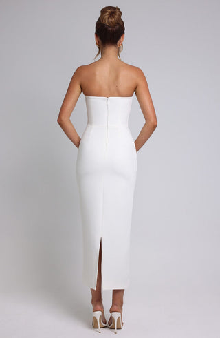 Roxanne Midaxi Dress - Ivory - glavon