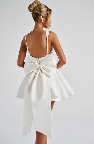 Rue Mini Dress - Ivory - glavon