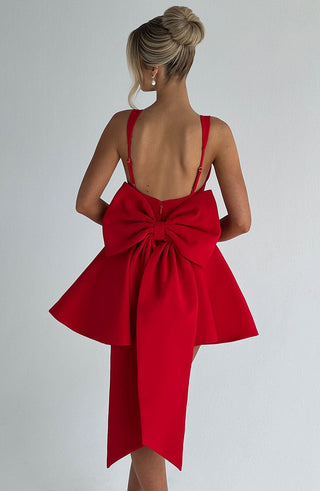 Rue Mini Dress - Red - glavon