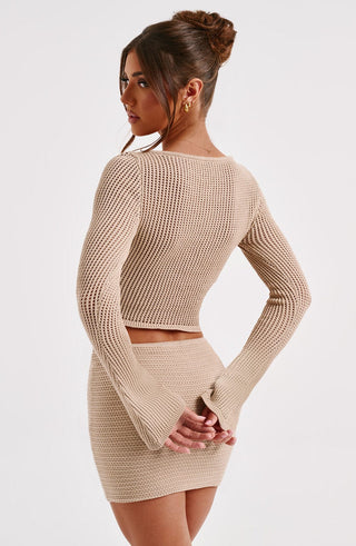 Sabrina Mini Skirt - Beige - glavon