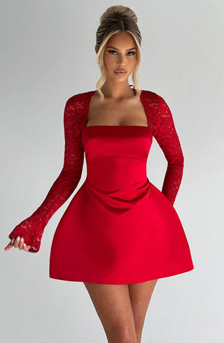 Sadie Mini Dress - Red - glavon
