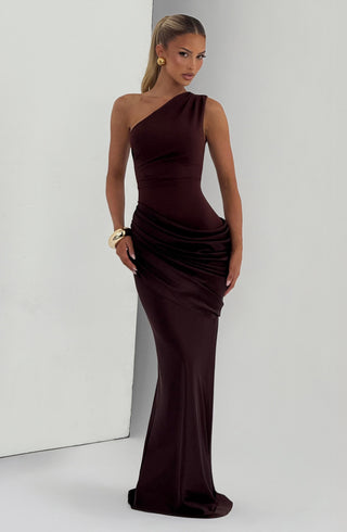 Sadona Maxi Dress - Plum Brown - glavon