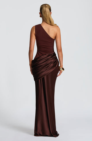 Sadona Maxi Dress - Plum Brown - glavon
