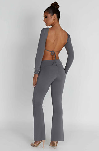 Sahra Top - Charcoal - glavon