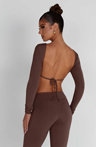 Sahra Top - Chocolate - glavon