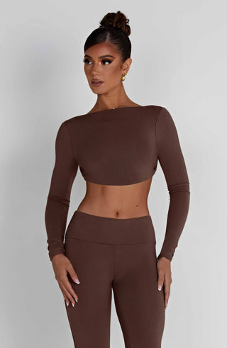Sahra Top - Chocolate - glavon